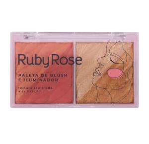 Paleta de Blush & iluminador Ruby Rose 